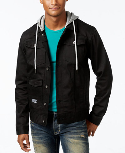 LRG Men's Hooded Denim Jacket - Coats & Jackets - Men - Macy's