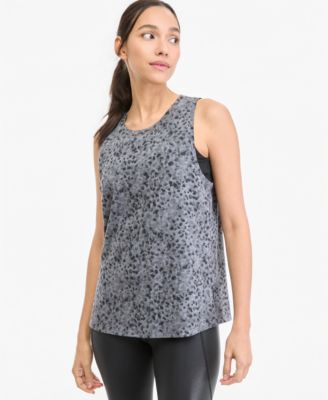 Women's Soft Paw Scoop-Neck Animal-Print Longline Tank Top
