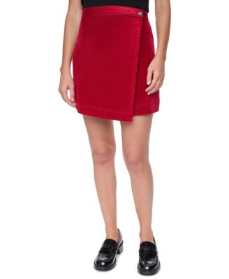 Women's High-Waisted Wrap Mini Skirt