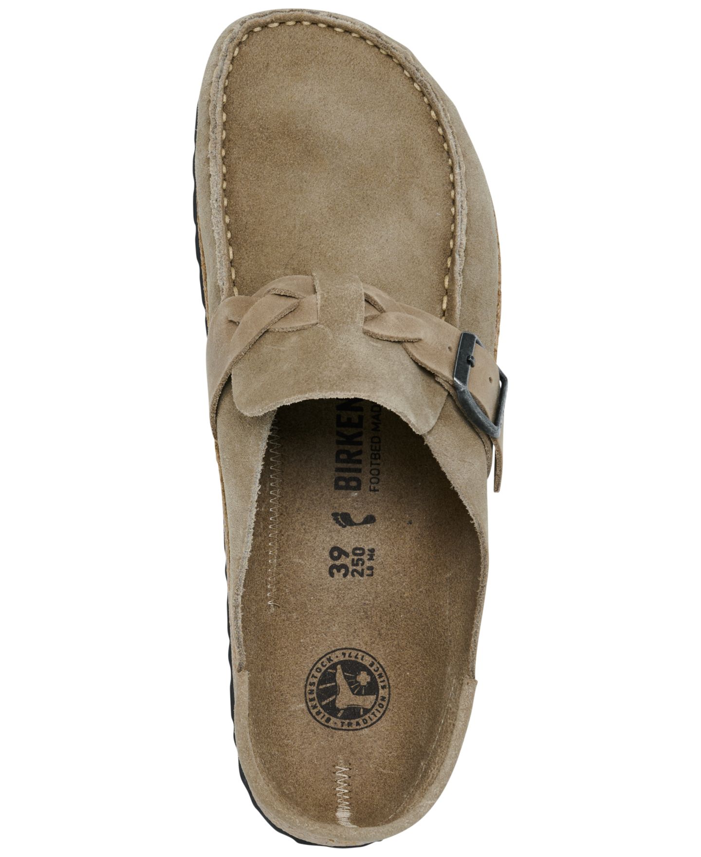 Женские сабо Birkenstock Buckley Braided Suede, цвет: Серо-коричневый — фото 5
