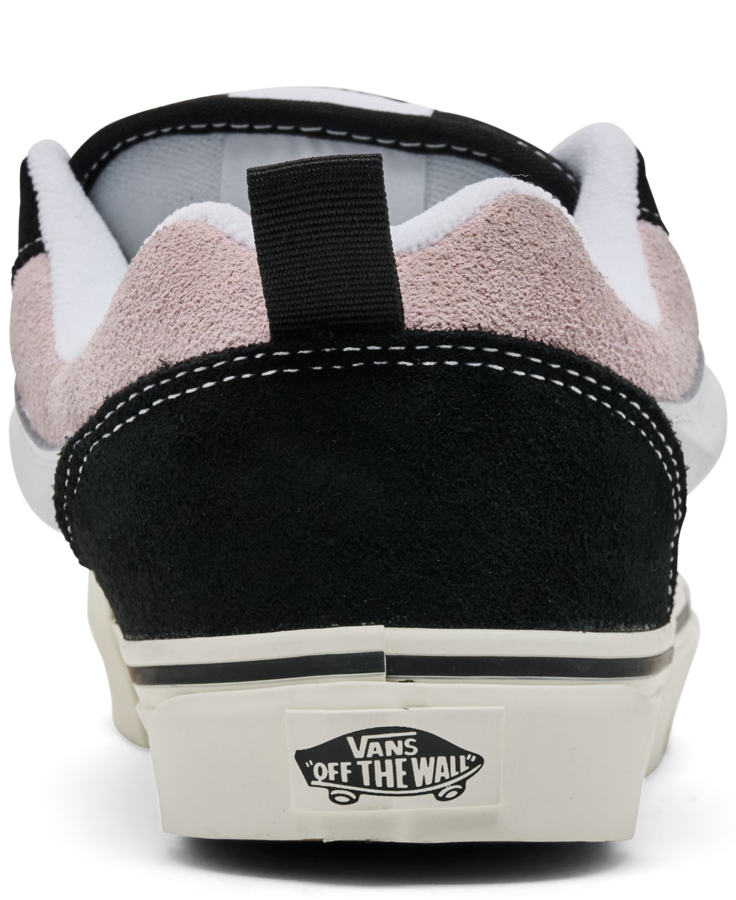 Кроссовки Vans Suede Knu Skool Puffy-Collar Sneakers from Finish Line для мальчиков, цвет: Чёрный / Розовый — фото 4