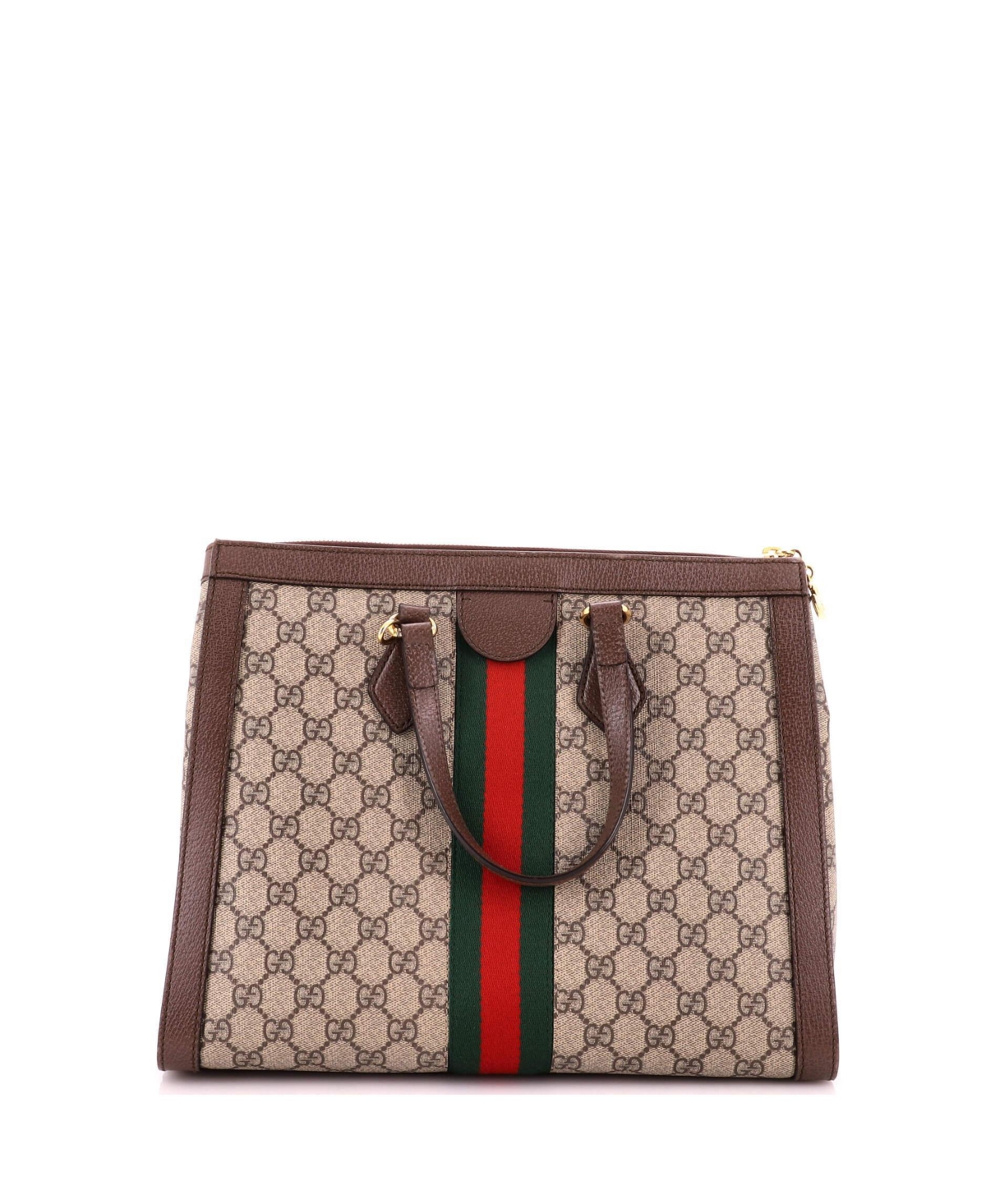 Pre-Owned Gucci Medium Ophidia Top Handle Tote Gg Coated Canvas
