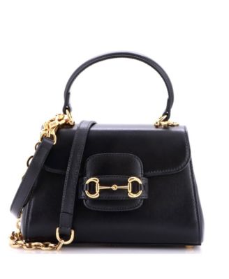 Mini Horsebit 1955 Top Handle Flap Bag Leather