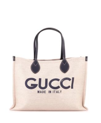 Medium Logo Shopper Tote Printed Canvas