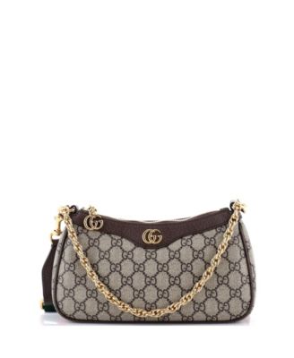 Small Ophidia Charm Shoulder Bag GG Coated Canvas
