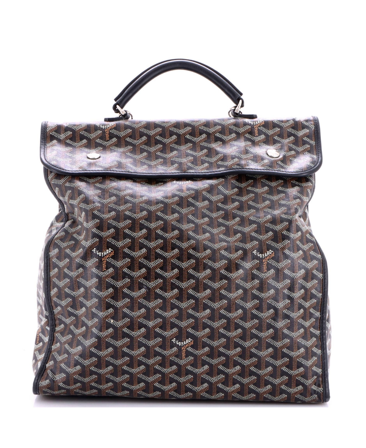 Pre-Owned Goyard Saint Leger Briefcase Backpack Coated Canvas