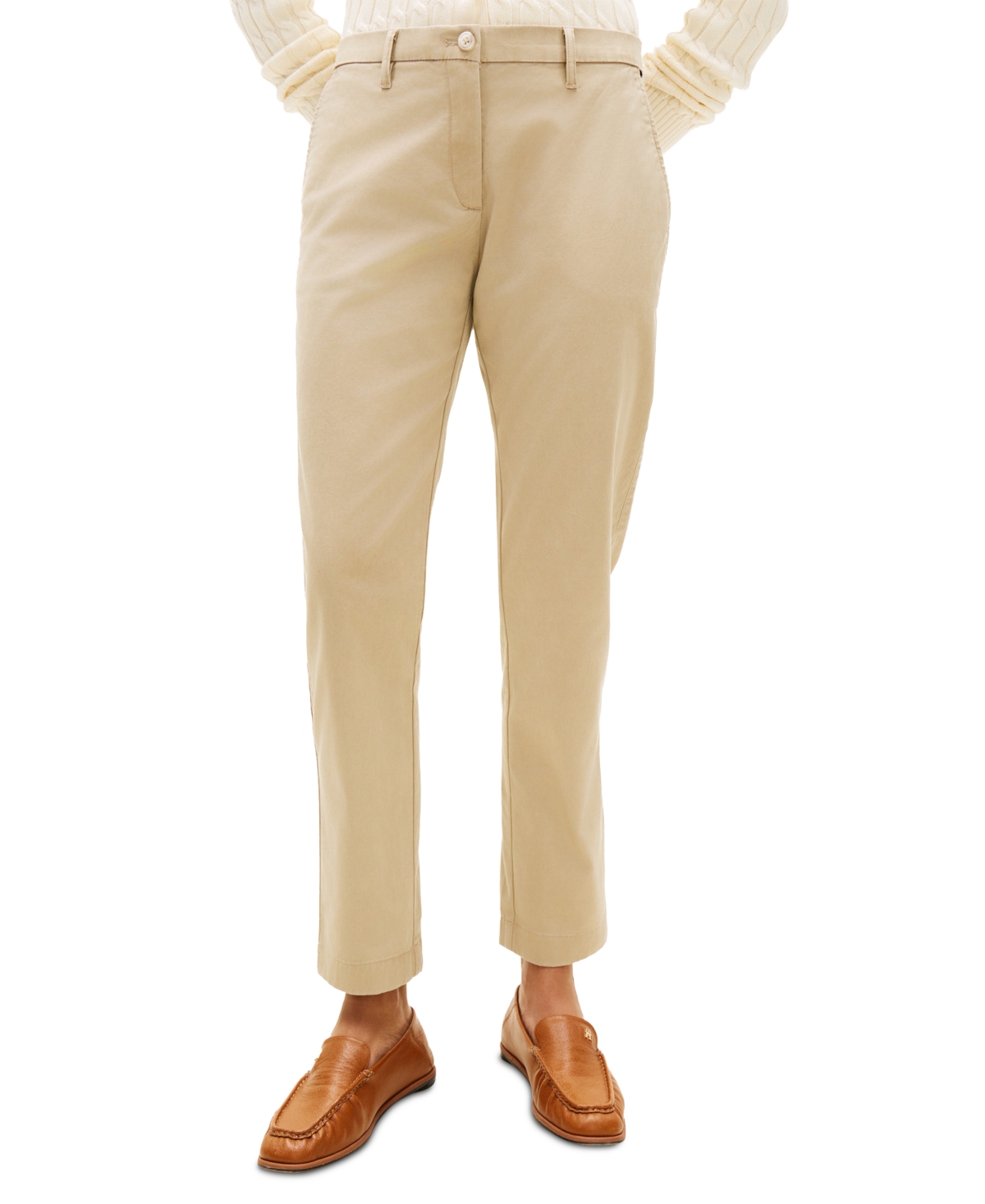 Tommy Hilfiger Women's Twill Slim Chino Pants