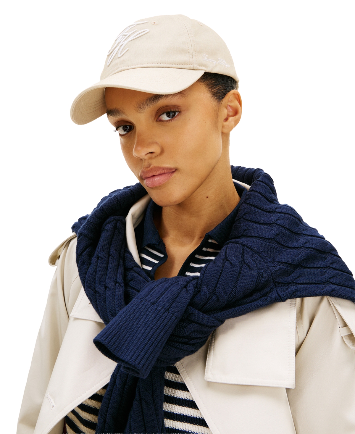 Tommy Hilfiger Women's Embroidered Script Logo Adjustable Baseball Cap
