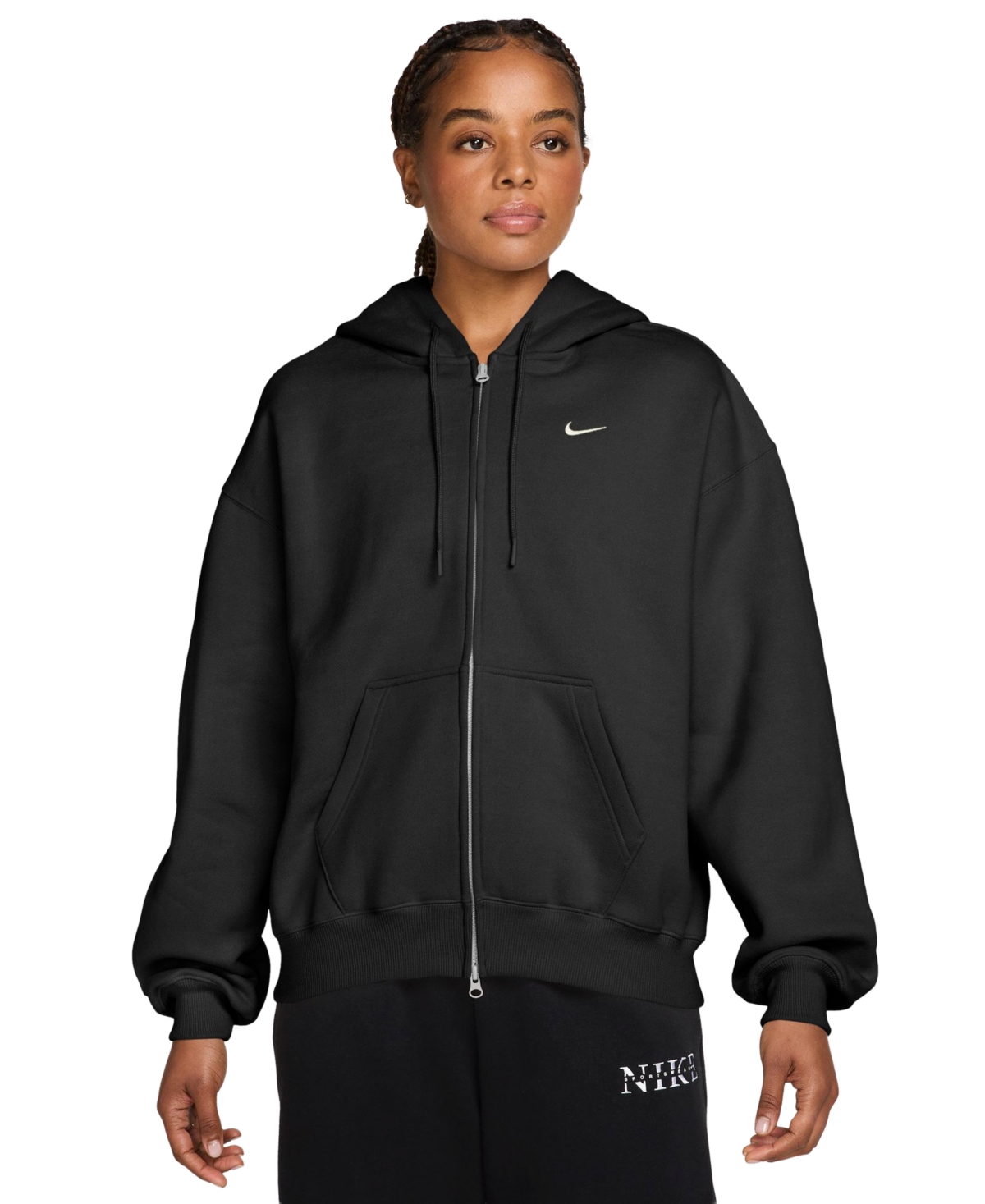 Nike Studio Fleece Medium Weight Women's Oversized Full-Zip Hoodie
