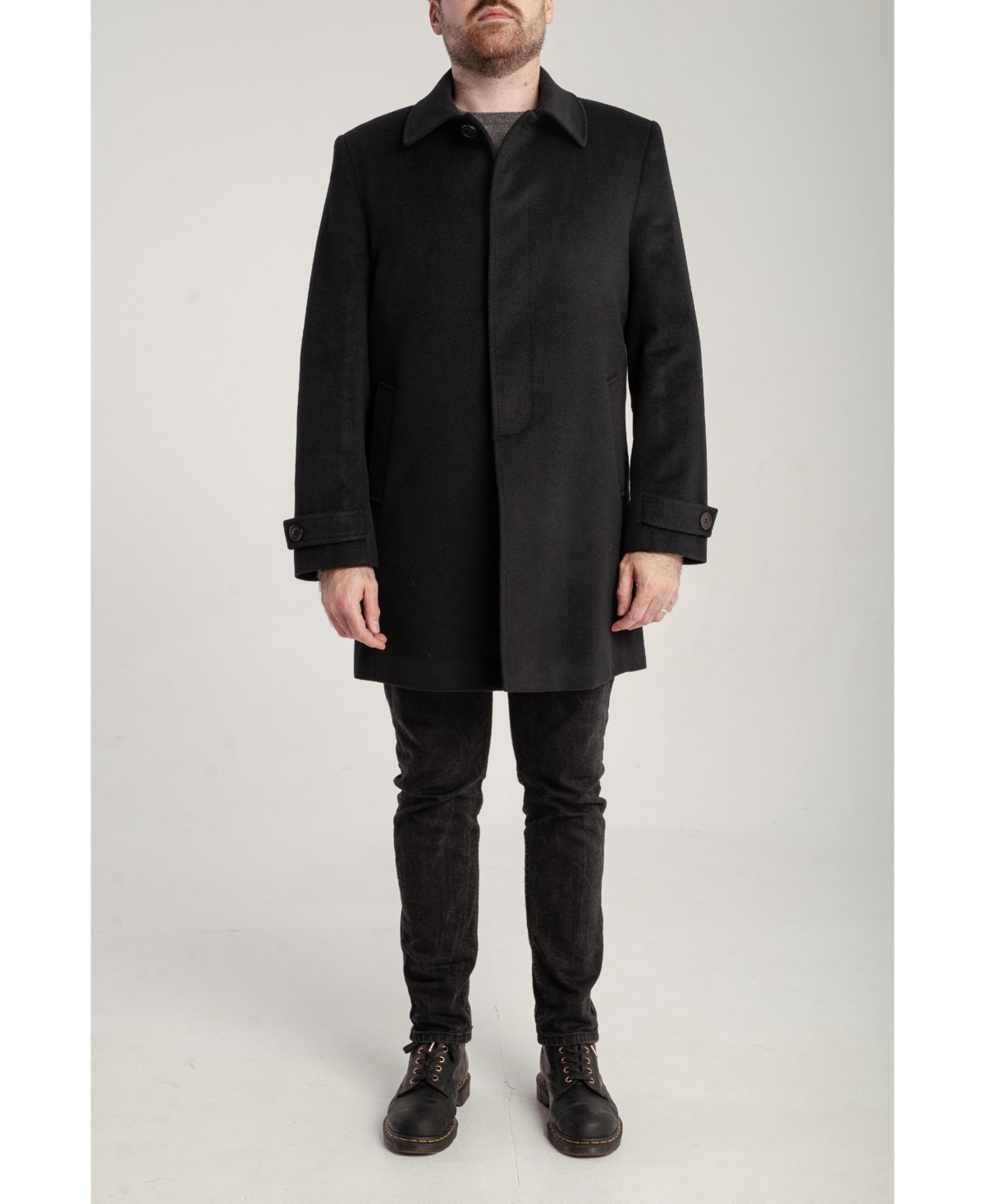 1982 Men's Cashmere Single Breasted Coat
