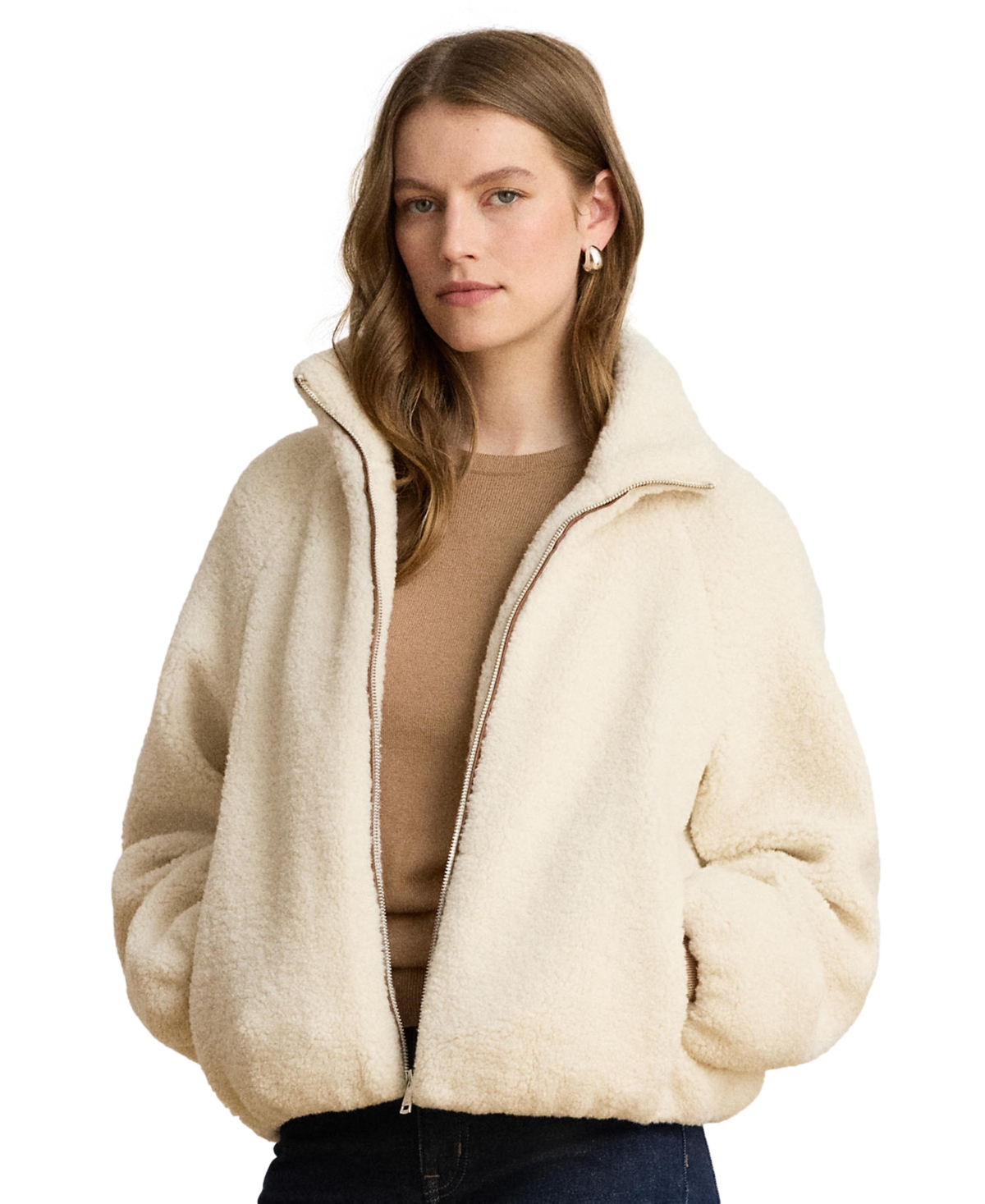 Lauren Ralph Women's Sherpa Puffer Coat