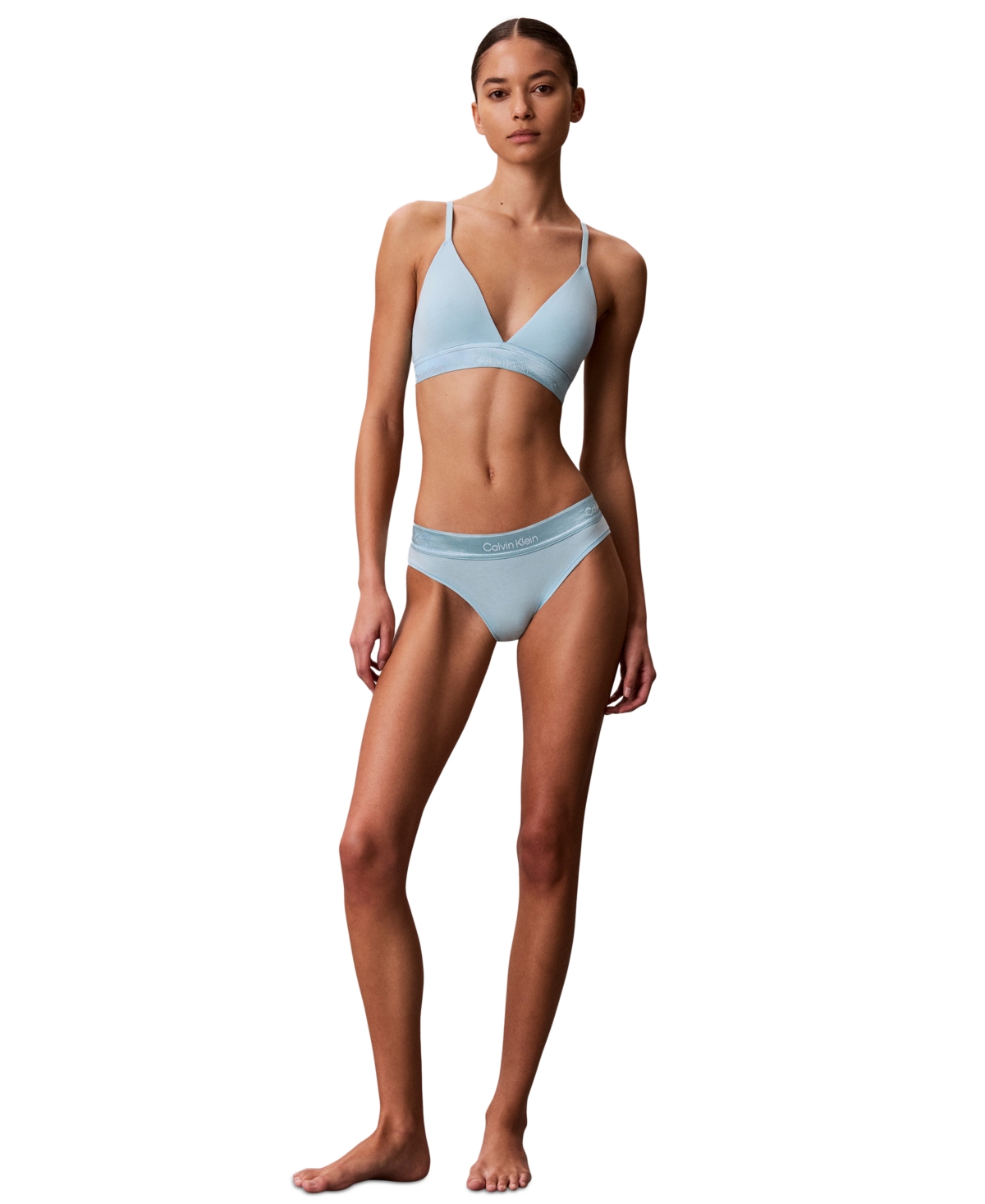 Calvin Klein Women's Icon Cotton Modal Lightly Lined Triangle