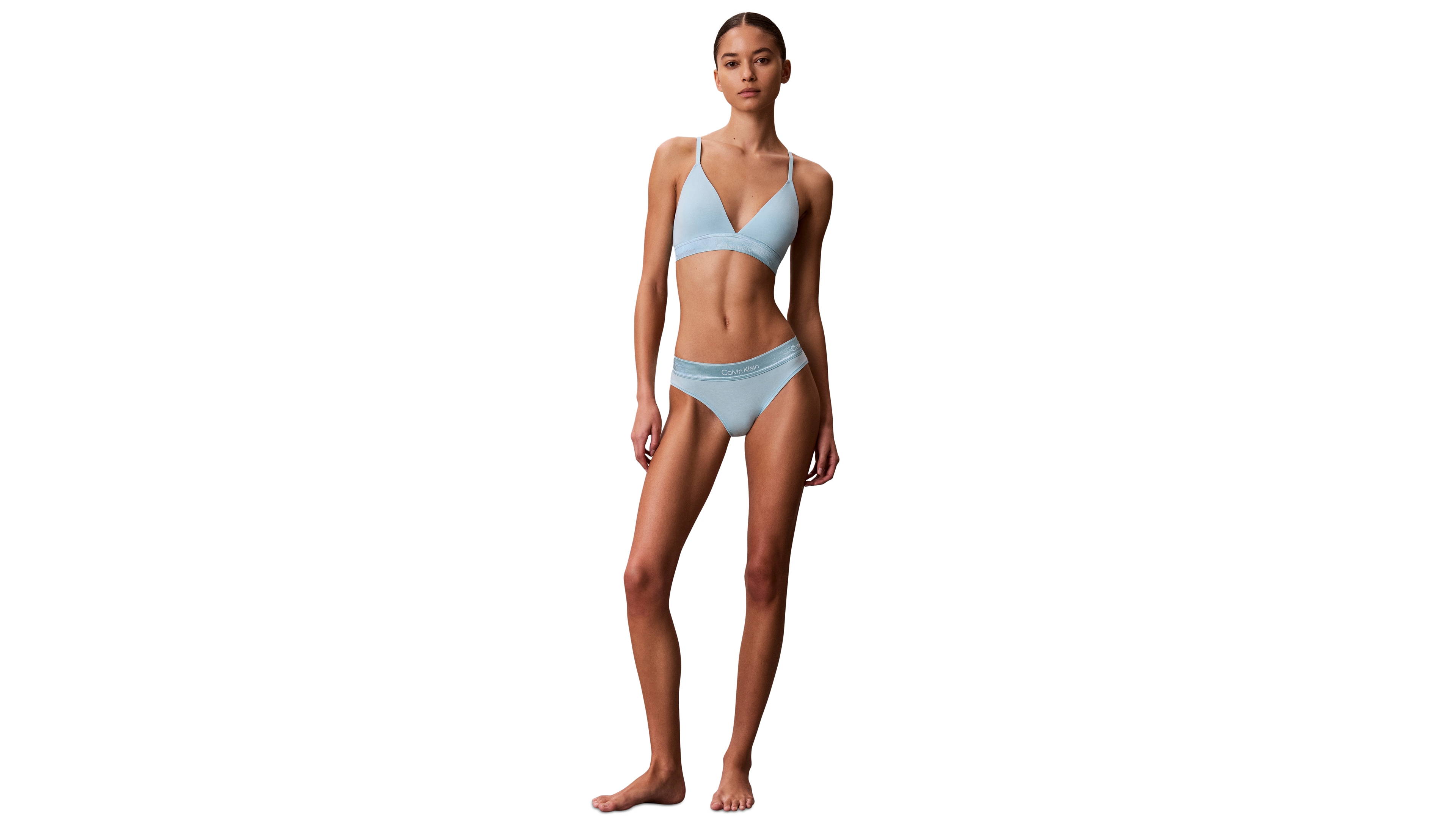 Calvin Klein Women's Icon Cotton Modal Lightly Lined Triangle