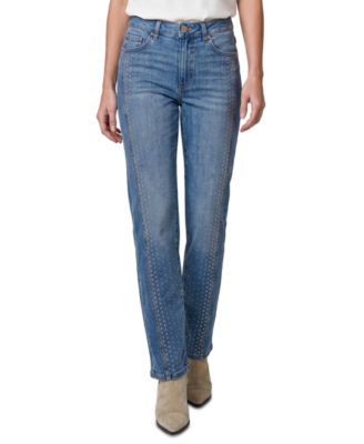 Women's Kennedy Embellished Straight-Leg Jeans