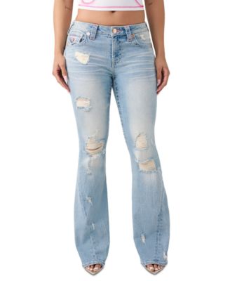 Women's Joey Mid-Rise Flare Big T Flap Jeans