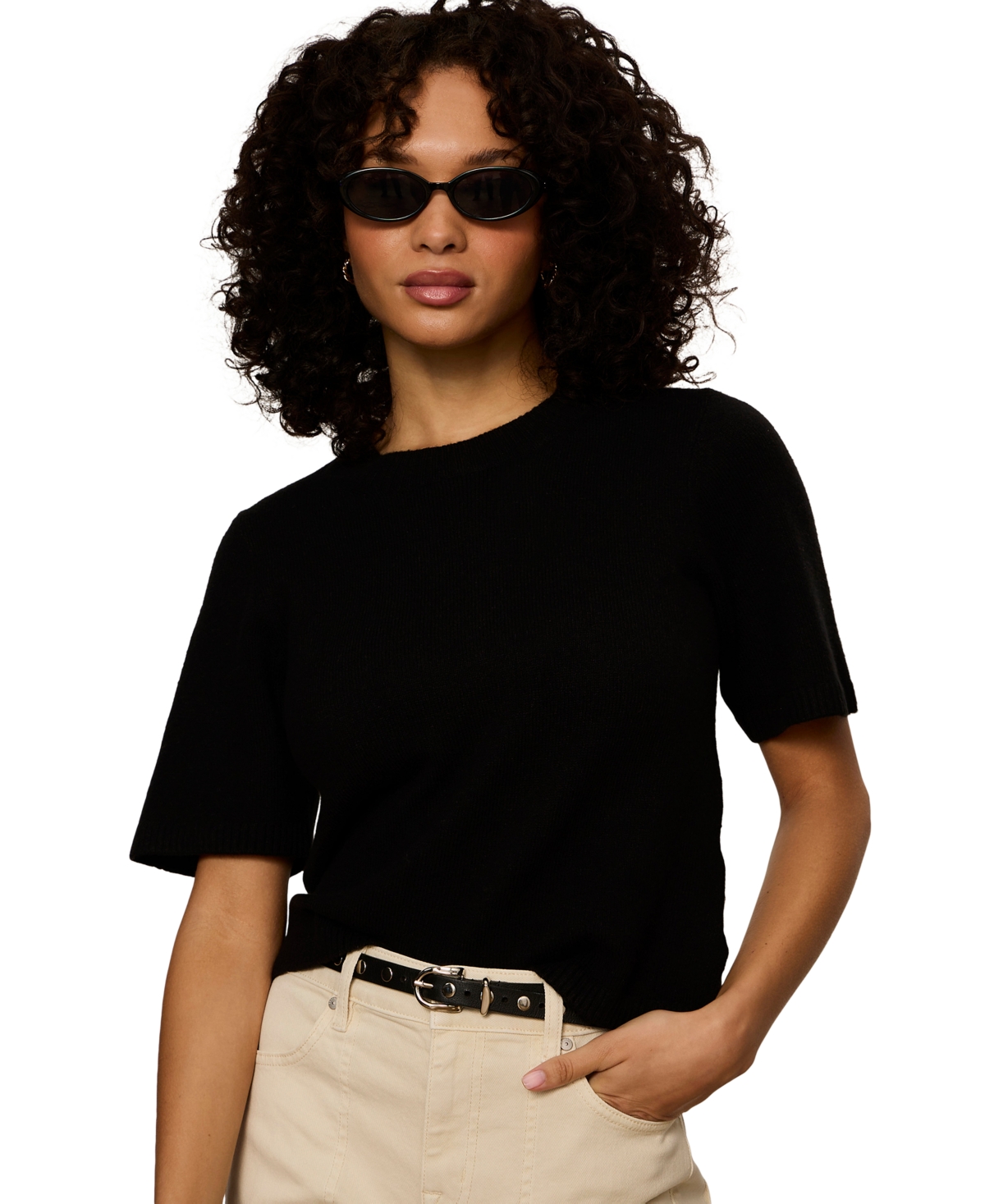 Sanctuary Petite Perfect Short-Sleeve Sweater T-Shirt