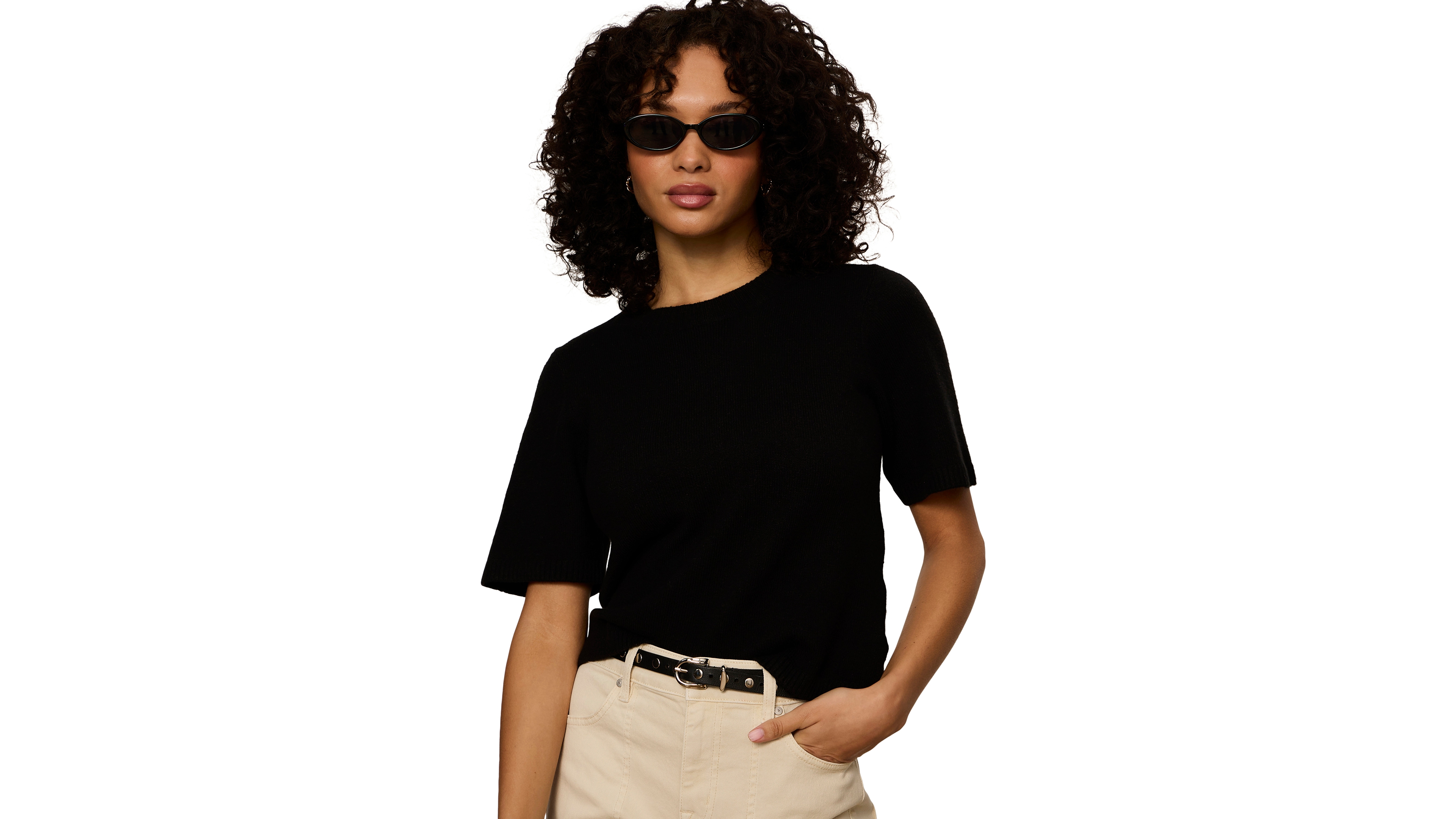 Sanctuary Petite Perfect Short-Sleeve Sweater T-Shirt