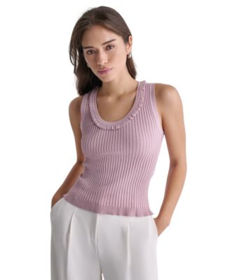 Women's Sleeveless Scoop Neck Knit Top