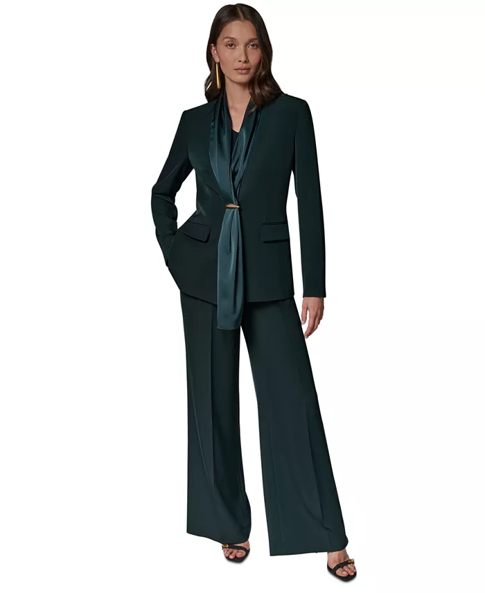 Women's Scarf Collar Blazer - thumbnail 3