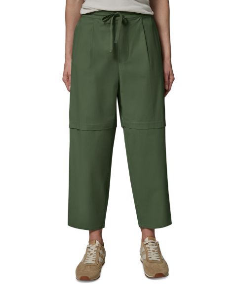 Женские брюки Donna Karan Weekend из бумажного поплина с высокой посадкой, цвет: Verde