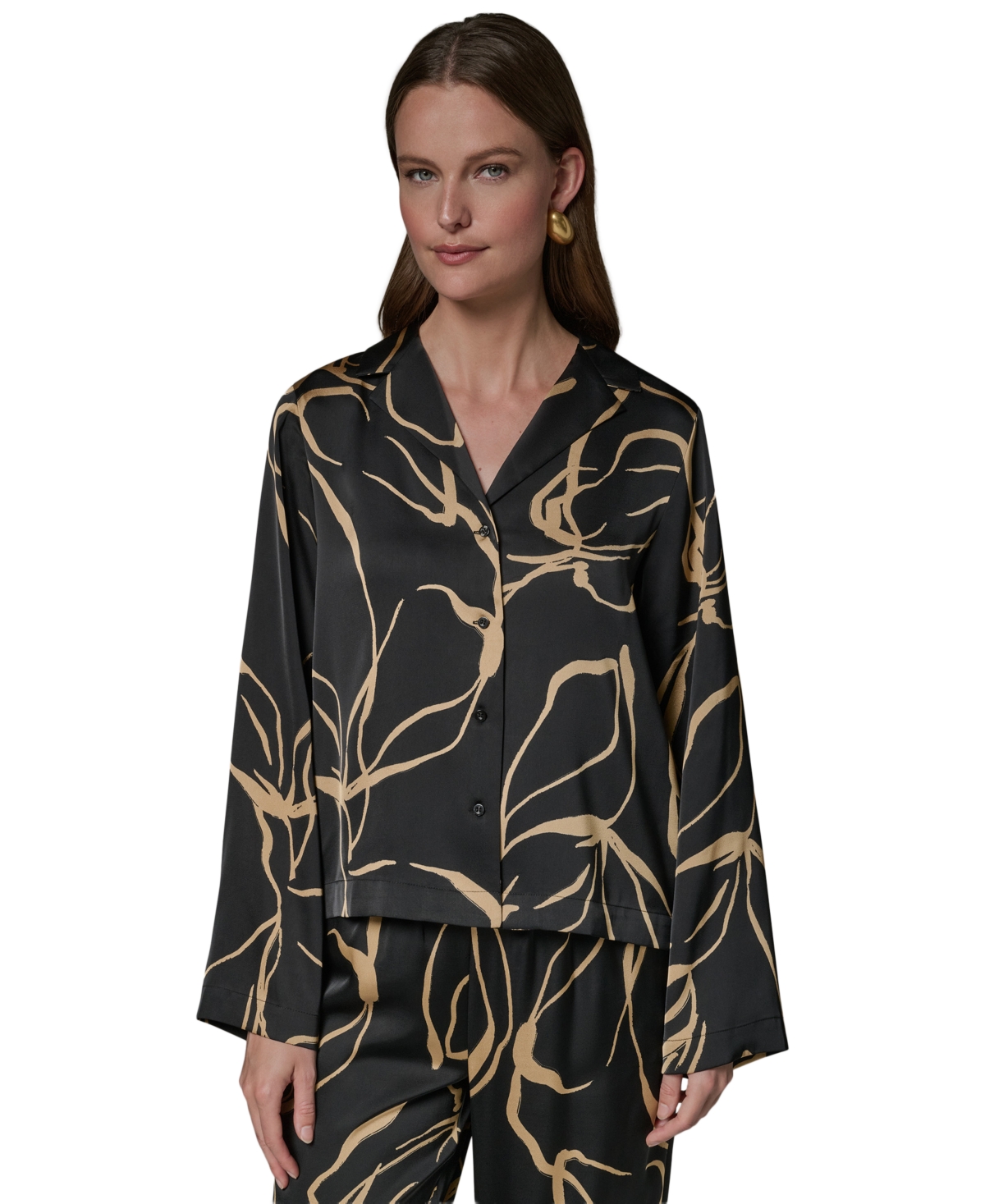 Donna Karan New York Women's Button-Up Top
