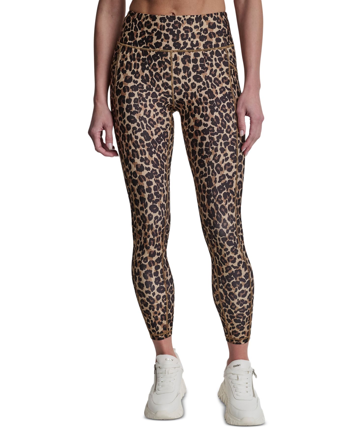 Женские брюки DKNY Sport DKNY Printed High-Wasit Fitness Tights, цвет: Brushstroke Punch — фото 5