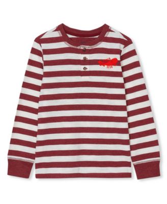 Boys' 4-20 Long-Sleeve Striped Raglan Henley