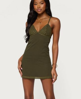 Women's Akemi Studded V-Neck Mini Dress