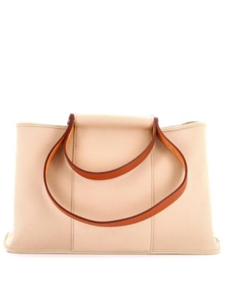 Pre-Owned Hermes 39 Cabag Elan Toile and Leather