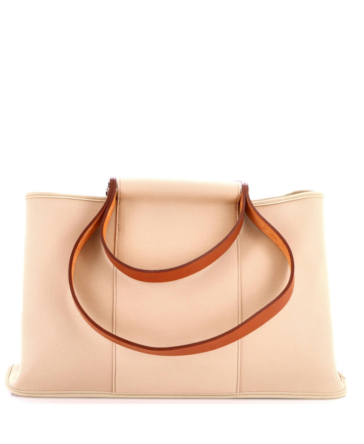 Pre-Owned Hermes 39 Cabag Elan Toile and Leather