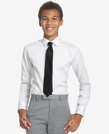 Calvin Klein - Big Boys Solid Vellum Zipper Necktie