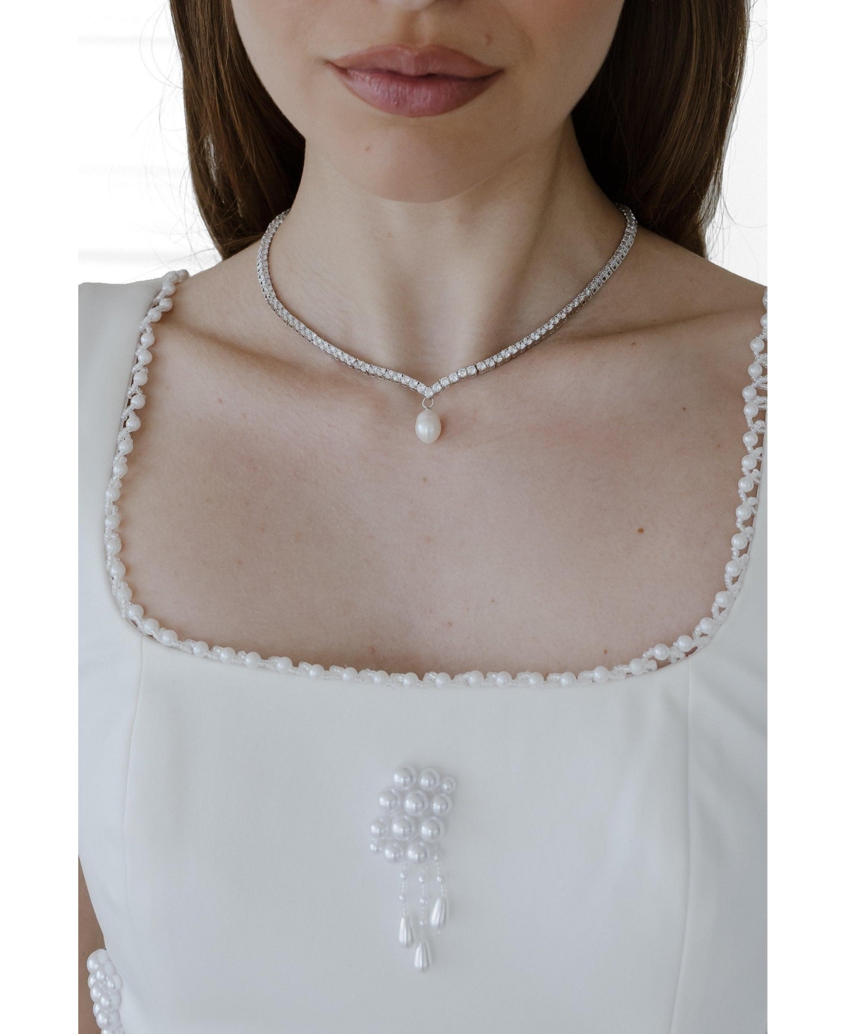 Untamed Petals Aura Crystal Necklace