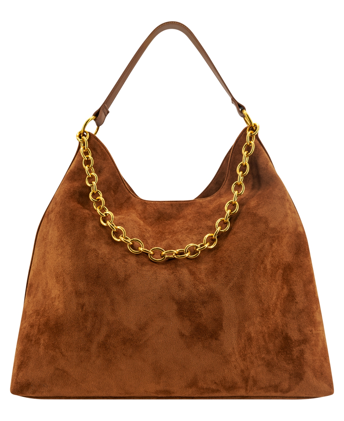 Like Dreams Sava Suede Large Tote Handbag In Camel