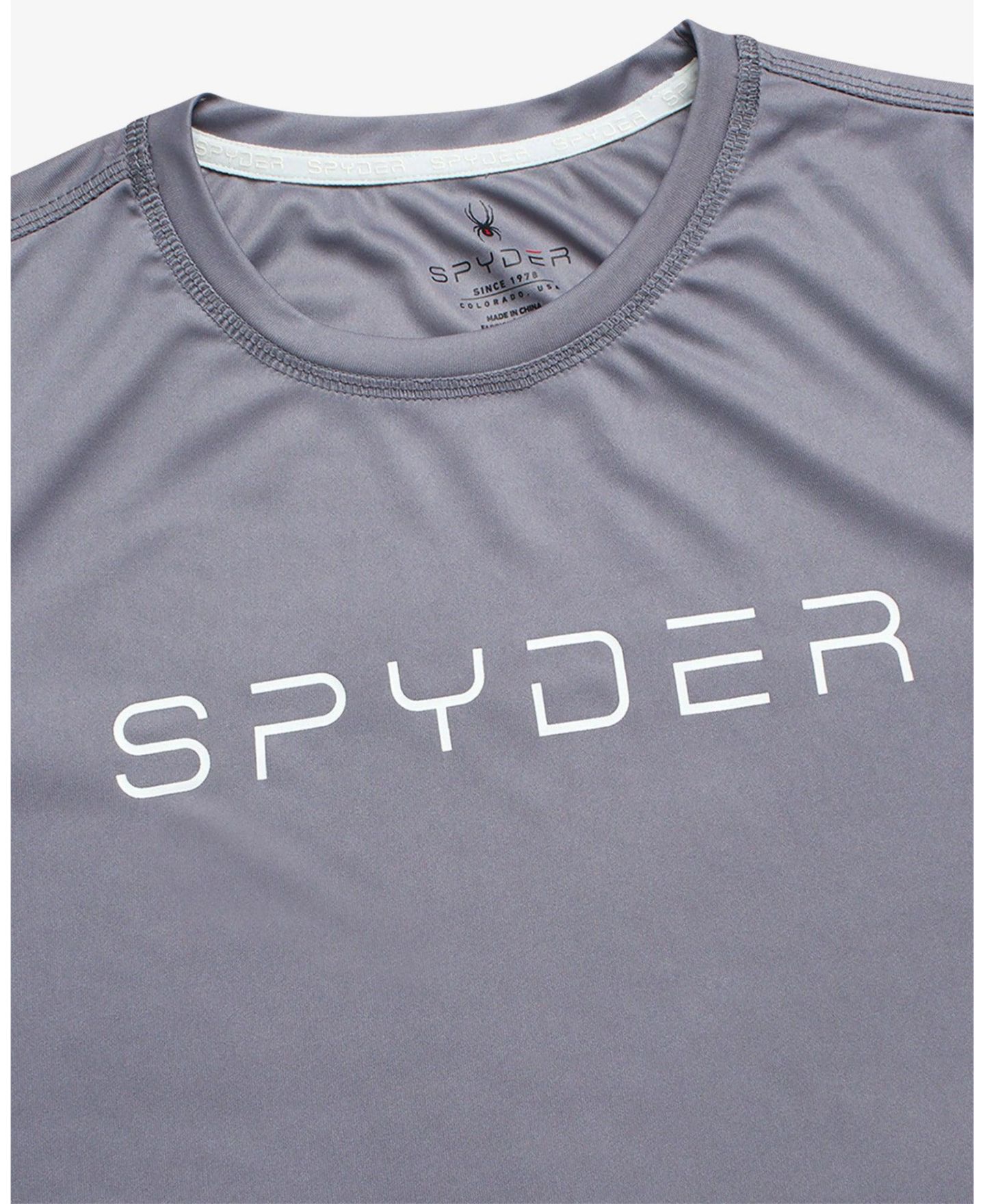 Женская футболка Spyder Long Sleeve, цвет: Тёмный серый — фото 4
