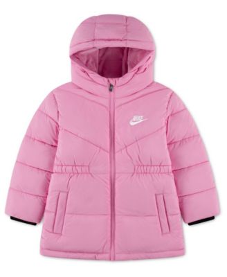 Girls 4-6x Cinched Waist Puffer Jacket