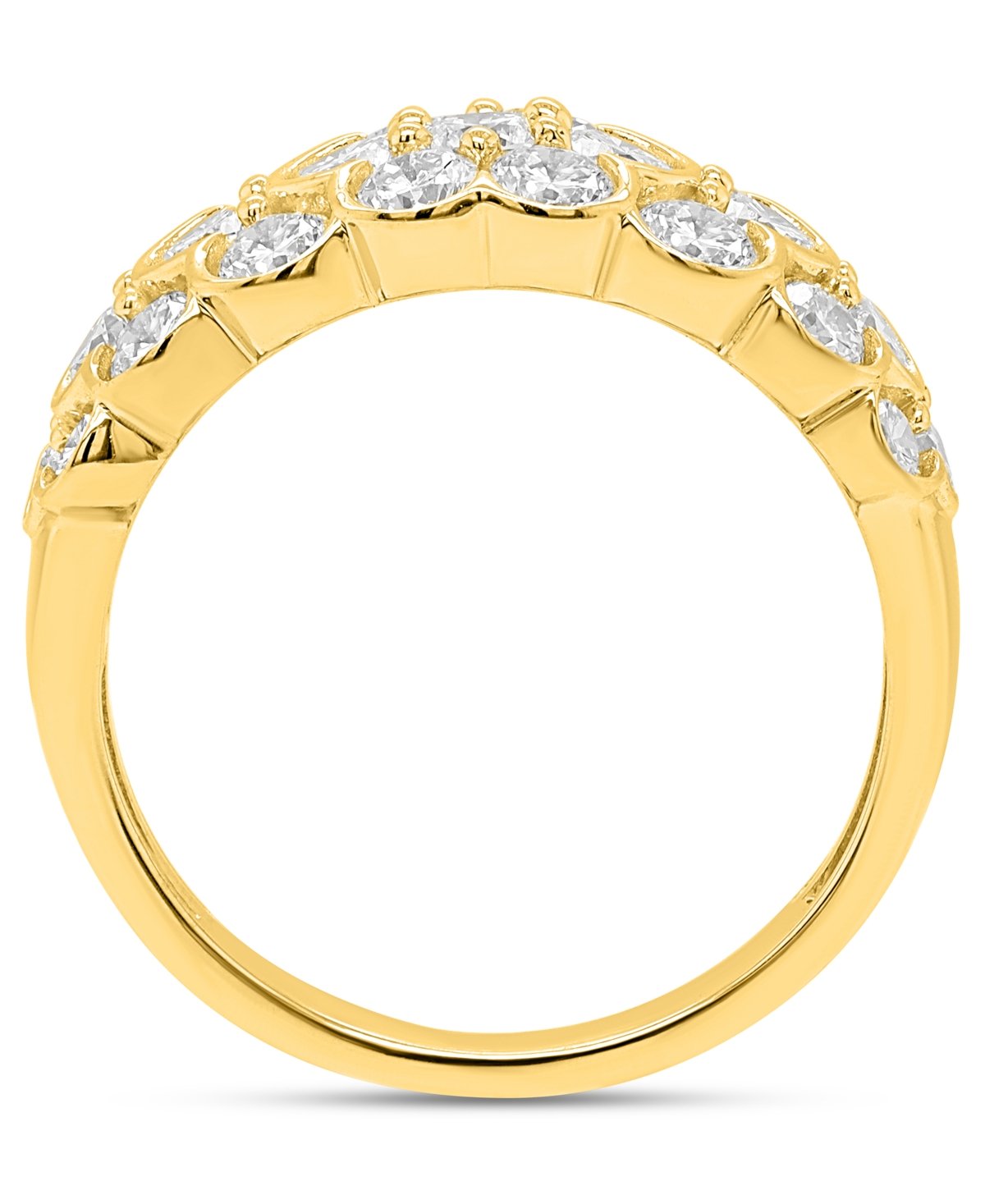 Forever Grown Diamonds Lab-Grown Diamond Statement Ring (2 ct. t.w.) Sterling Silver (Also 14k Gold-Plated Silver)