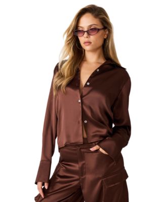 Women's Mare Long-Sleeve Collared Blouse