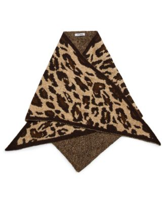 Leopard Print Triangle Scarf