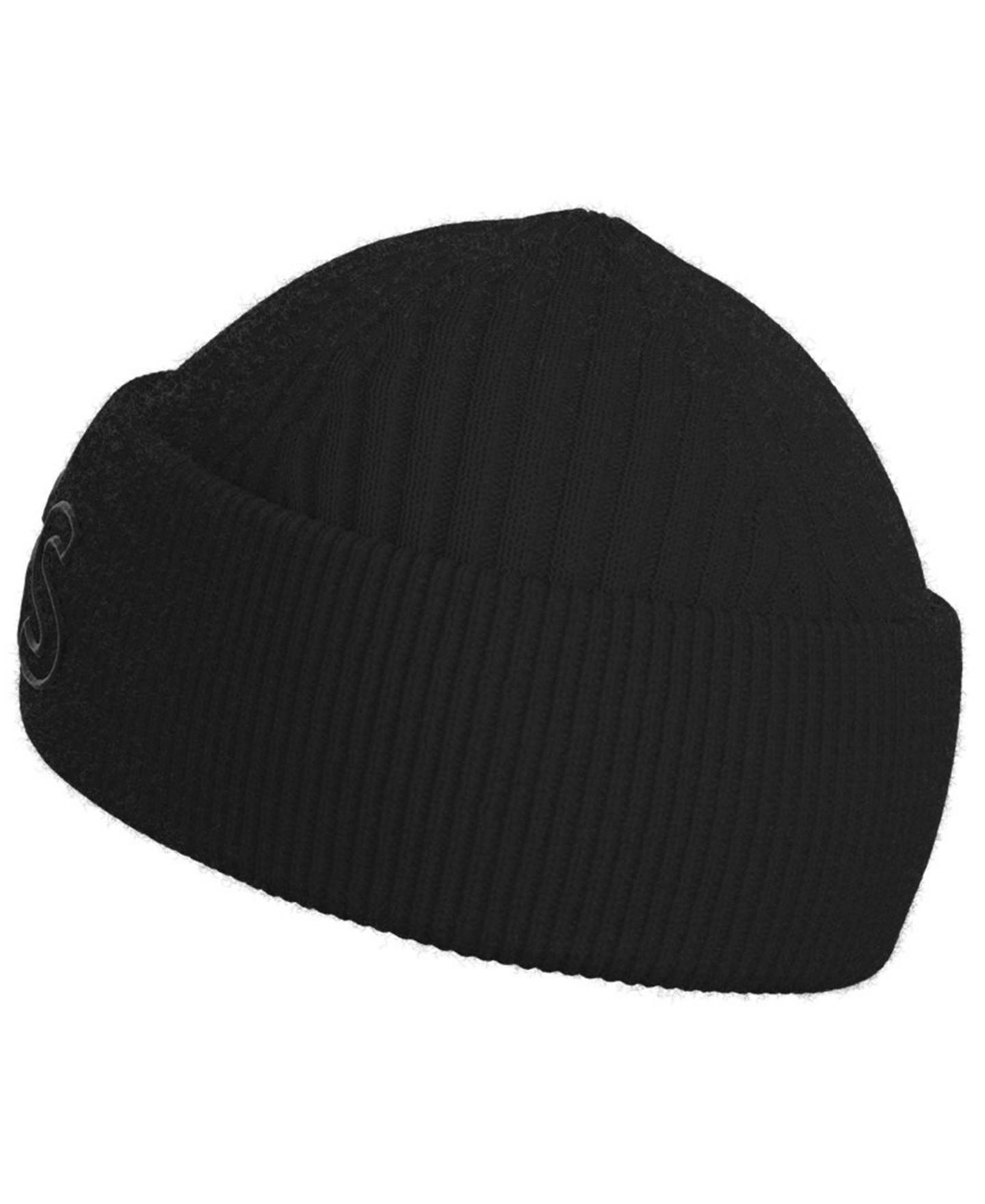 Мужская шапка BOSS Hugo Ribbed Beanie, цвет: Чёрный — фото 3