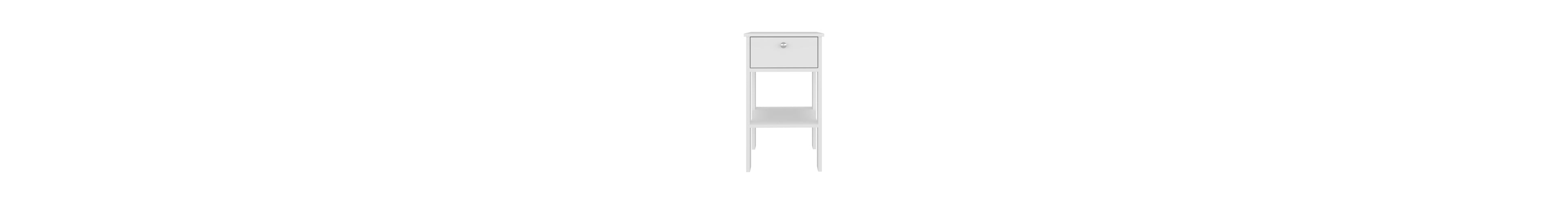Flynama Modern Nightstand with 1 Drawer and Open Shelf, Compact Bedside End Table