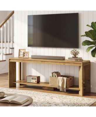 63" TV Stand for TVs up to 70" with 2-Tier Shelves