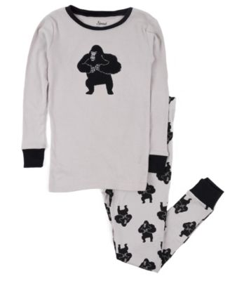 Kids Little/Big (6- 14 ) 2-Piece Cozy Critter Cotton Long Sleeve Pajama Set