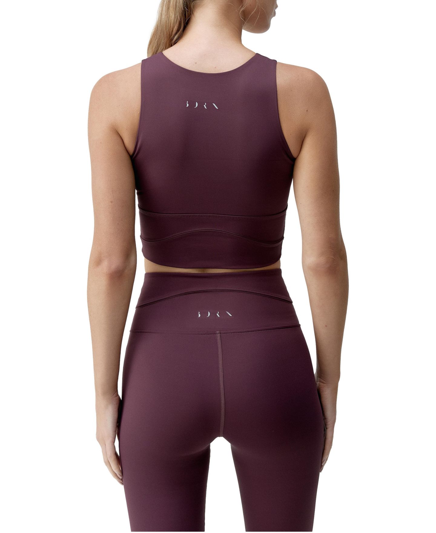 Женский топ Born Living Yoga Saori Medium Support Performance Sport, цвет: Тёмный вишнёвый — фото 3