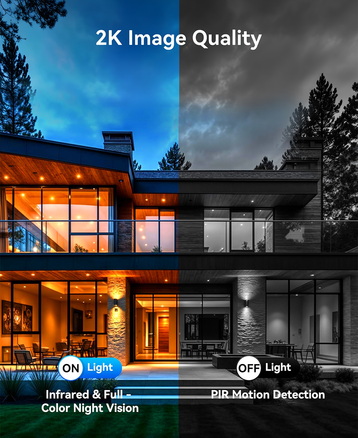 eco4life 4G Lte Cellular Ptz Solar Security Camera, No WiFi Needed, 2K Qhd Color Night Vision, Ai Motion Detection, IP66 Waterproof