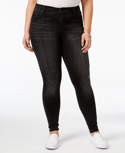 Body Sculpt by Celebrity Pink Trendy Plus Size The Lifter Skinny Jeans