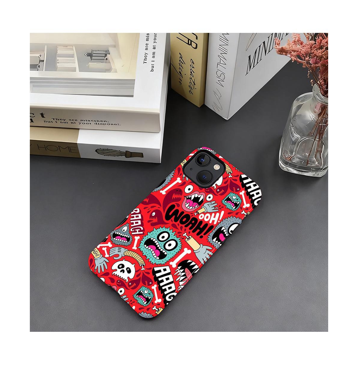 Lisen Monster Panic Dual-Layer Phone Case Compatible with Apple iPhone Air
