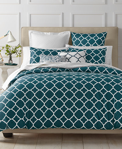 Charter Club Damask Designs Geometric Peacock Bedding Collection, Only at Macy's