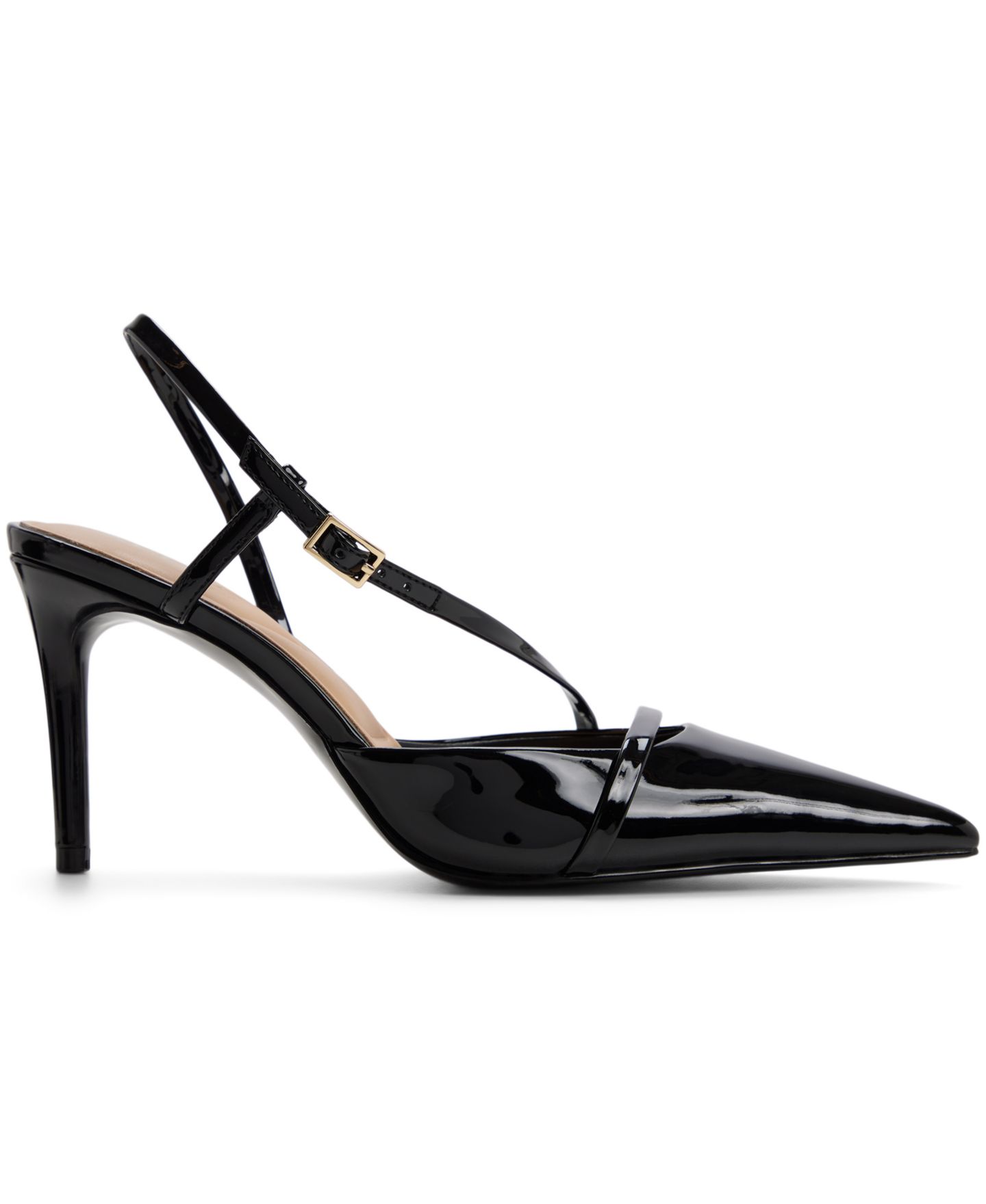 Женские туфли ALDO Ellsie Pointed Toe Dress Pumps, цвет: Чёрный лаковый — фото 2