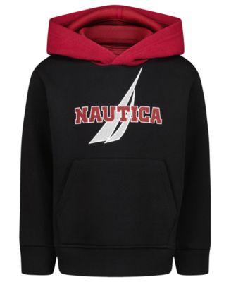 Men's Contrast Hood Fleece Kangaroo Pocket Pullover Hoodie
