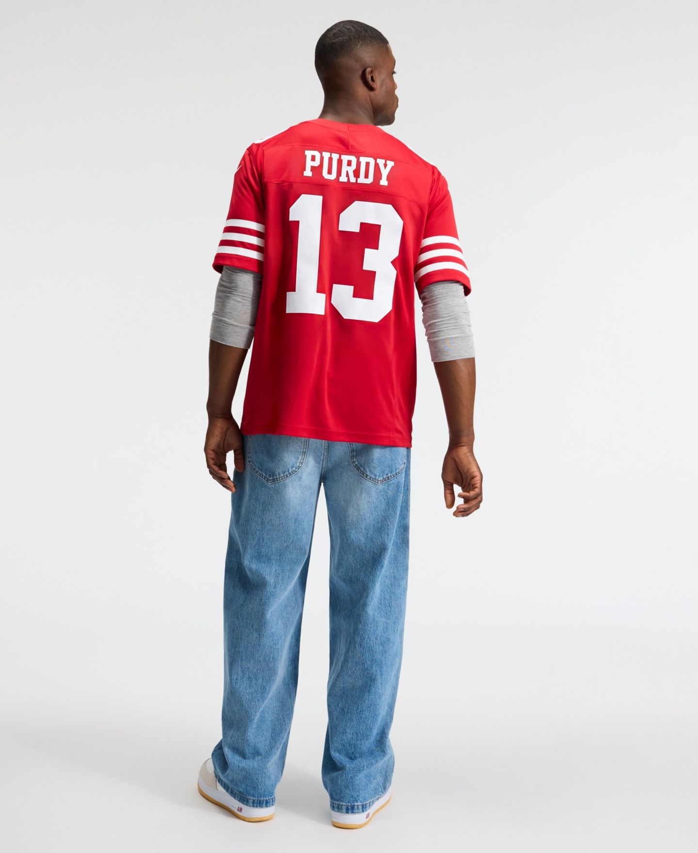 Мужской топ Nike Brock Purdy Scarlet San Francisco 49ers Vapor F.U.S.E. Stitched Limited Jersey — фото 2